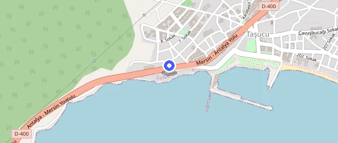 Silifke Taşucu Öğrenci Yurdu (yeni) konumu
