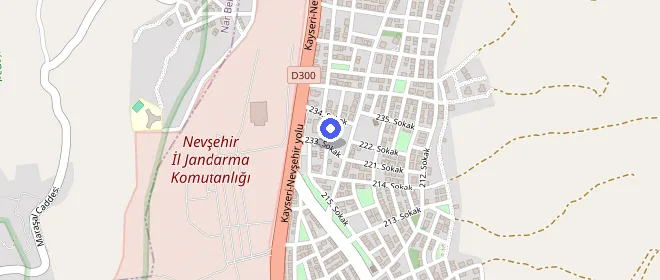 Hacı Bektaş-ı Veli Öğrenci Yurdu konumu