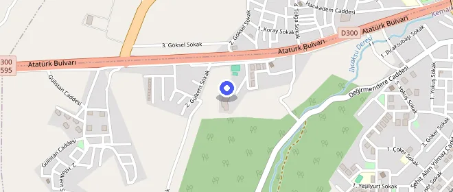Uşak Erkek Öğrenci Yurdu konumu