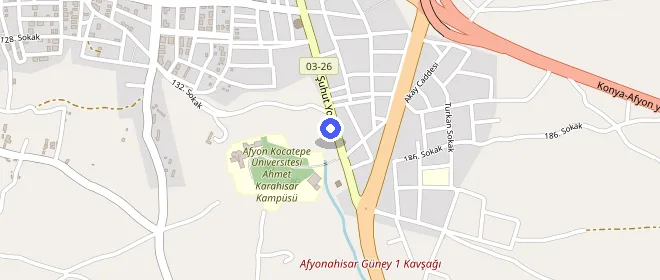Prof. Dr. Remzi Kaya Kız Öğrenci Yurdu konumu