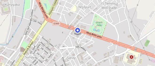 Danişmend Gazi Öğrenci Yurdu konumu