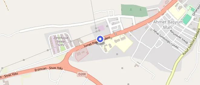 Zara Öğrenci Yurdu konumu