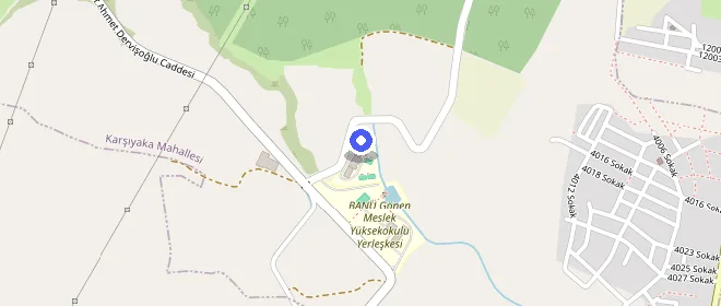 Gönenli Mehmet Efendi Öğrenci Yurdu konumu