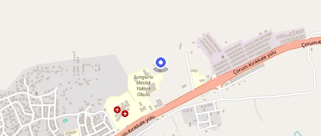 Sungurlu Öğrenci Yurdu konumu