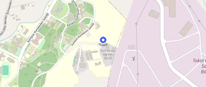 Tokat İbn-i Kemal Öğrenci Yurdu konumu