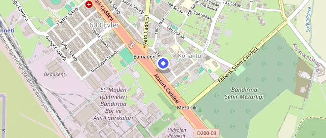 Bandırma Öğrenci Yurdu konumu