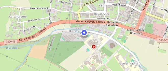 Yarbay Vecihibey Öğrenci Yurdu konumu
