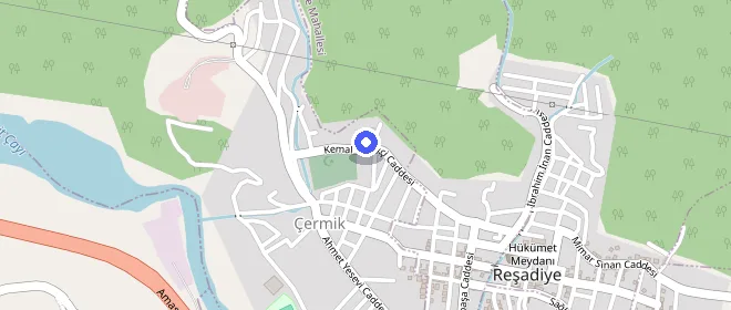 Reşadiye Öğrenci Yurdu konumu