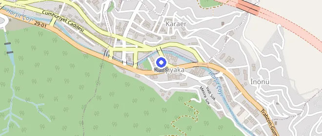 Gümüşhane Halit Zarbun Öğrenci Yurdu konumu