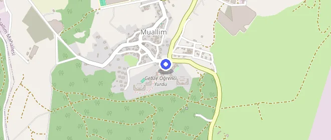 Gebze Öğrenci Yurdu konumu