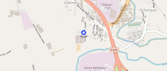 Necla Pekolcay Öğrenci Yurdu konumu
