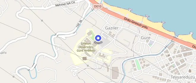 Giresun Sahil Öğrenci Yurdu konumu