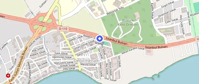 Süleymanpaşa Öğrenci Yurdu konumu