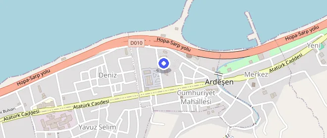 Ardeşen Öğrenci Yurdu konumu