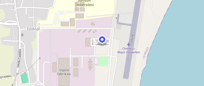 Ondokuz Mayıs Öğrenci Yurdu konumu